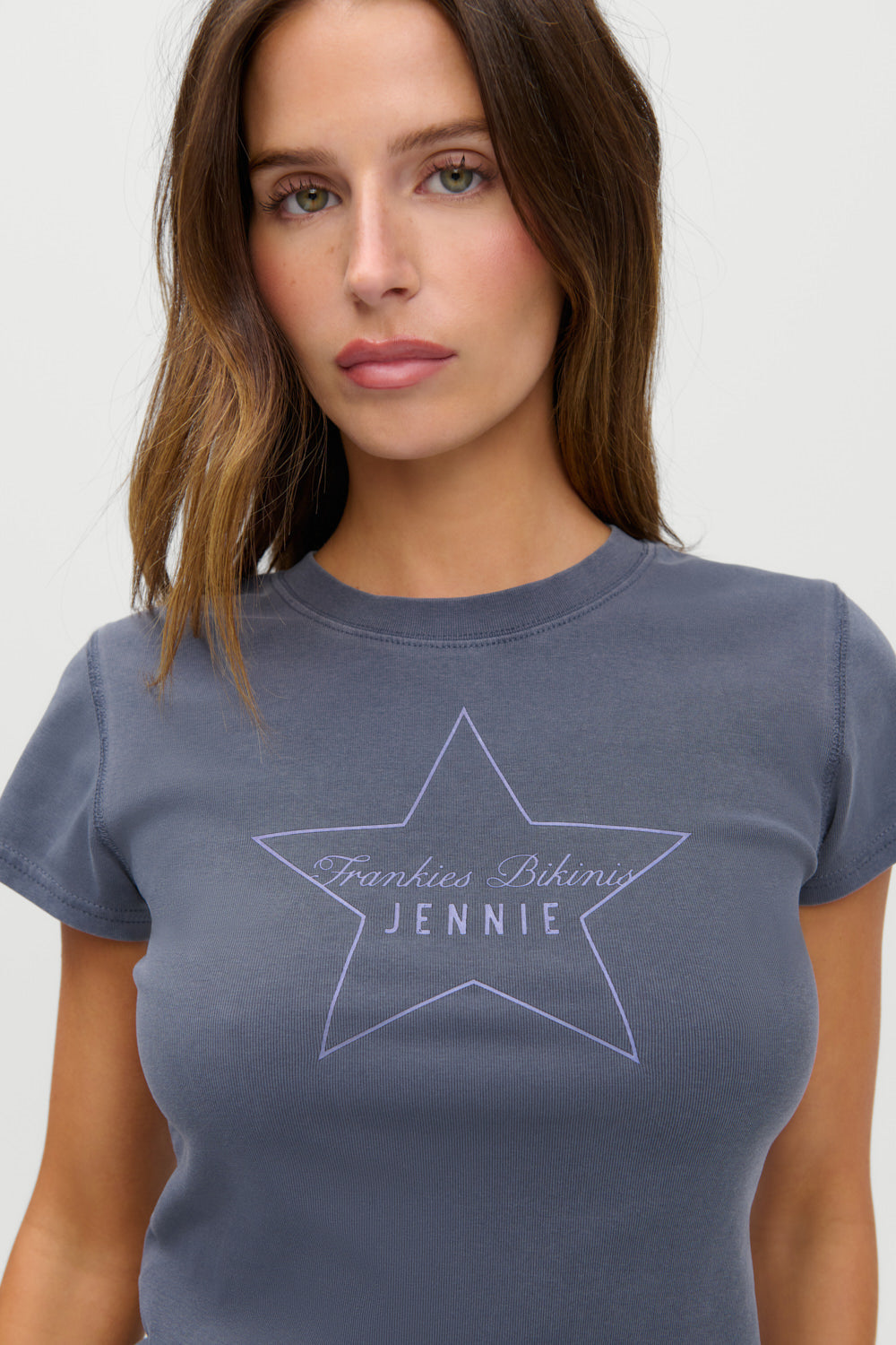 x JENNIE Eva Cotton Tee - Comet | Frankies Bikinis