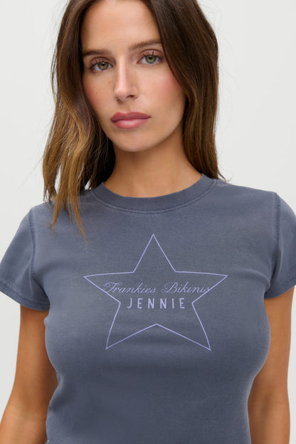 x JENNIE Eva Cotton Tee - Comet | Frankies Bikinis