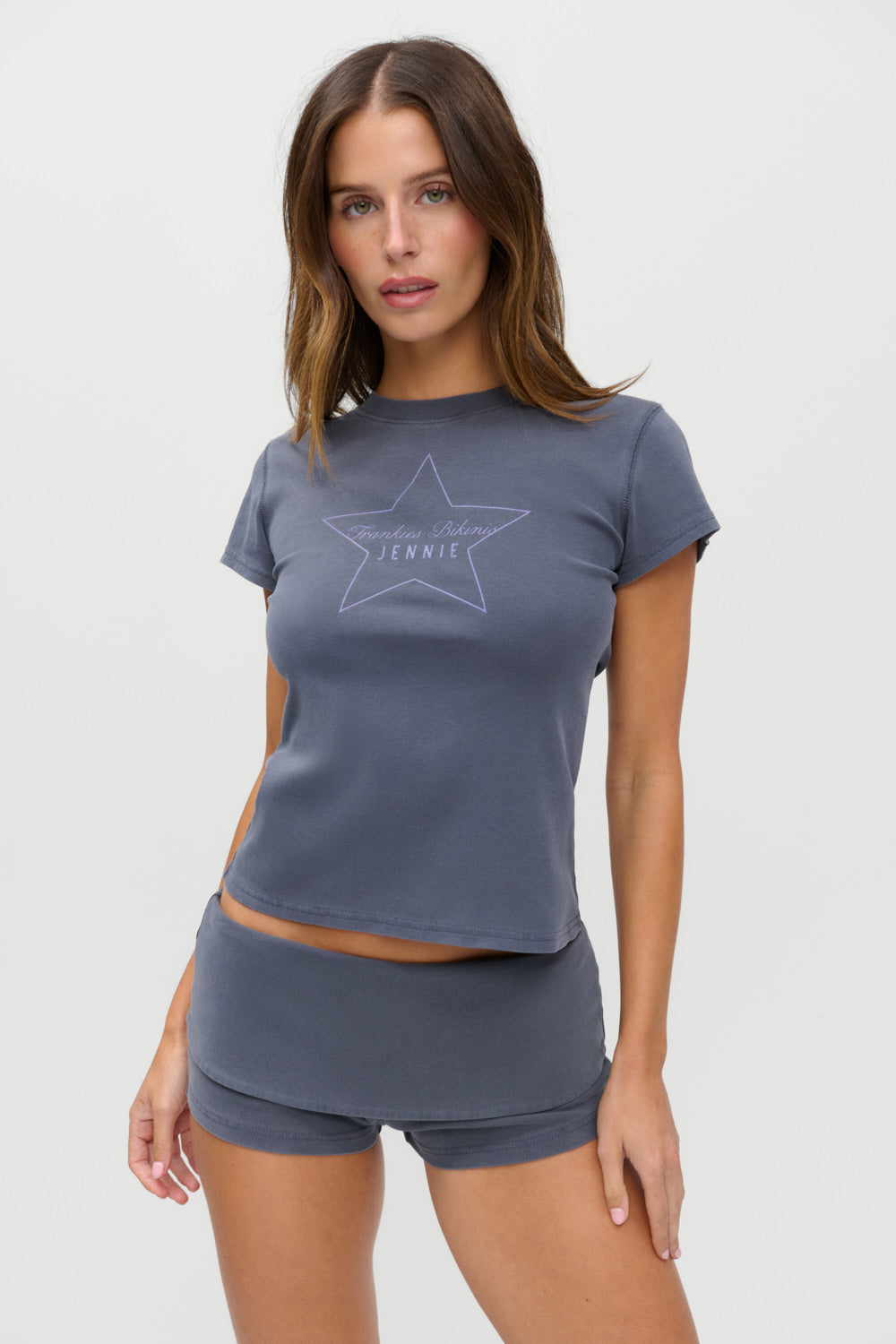 x JENNIE Eva Cotton Tee - Comet | Frankies Bikinis