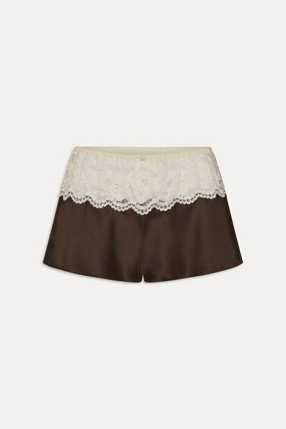 Rosie Silk Mini Shorts - Gift Wrap | Frankies Bikinis
