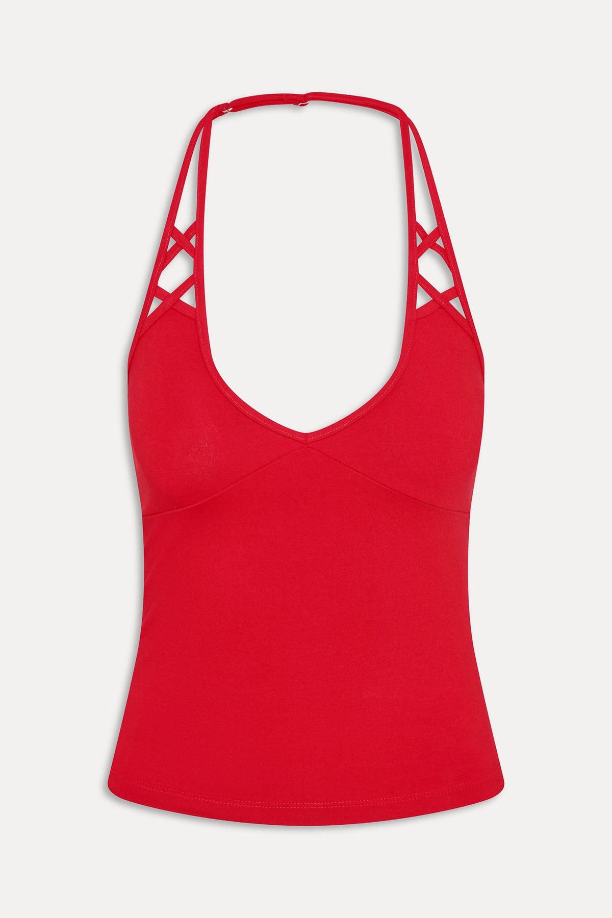 x JENNIE Nora Cotton Halter Top - Roses | Frankies Bikinis