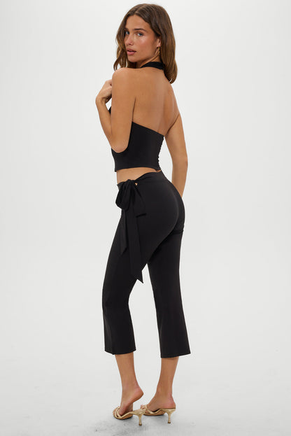 Jay Cowl Neck Top - Black | Frankies Bikinis