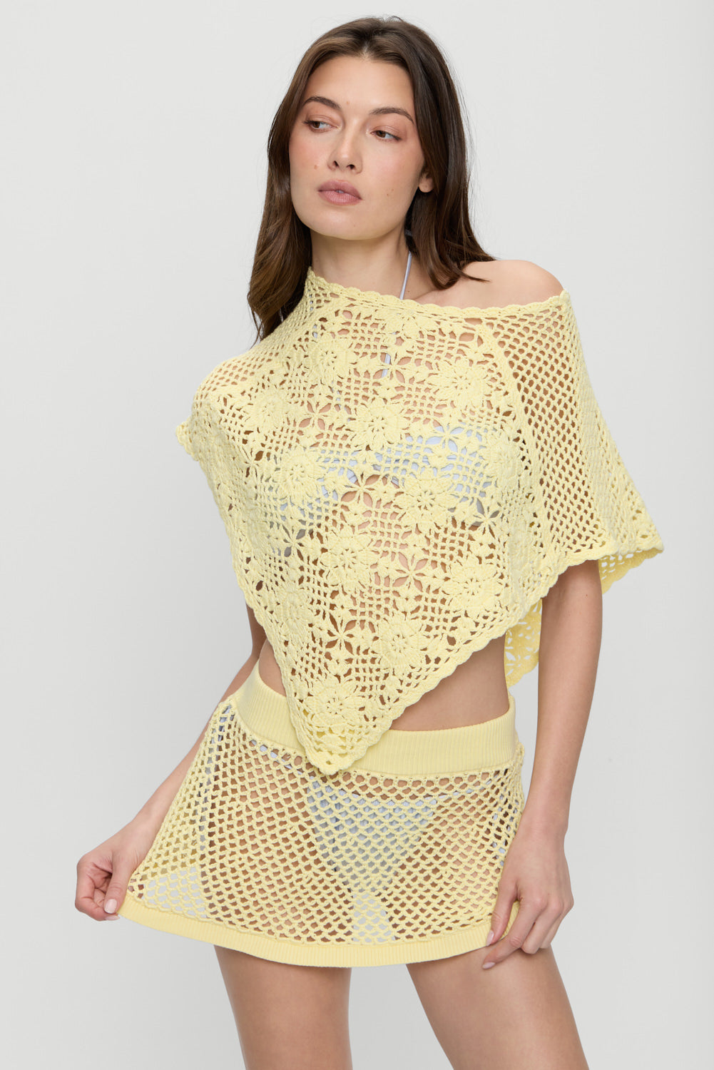 Sophie Crochet Poncho - Whipped Butter | Frankies Bikinis
