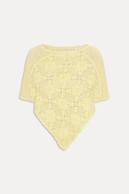 Sophie Crochet Poncho - Whipped Butter | Frankies Bikinis