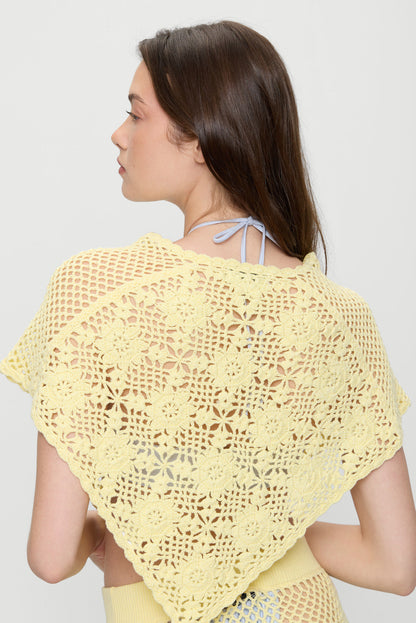Sophie Crochet Poncho - Whipped Butter | Frankies Bikinis