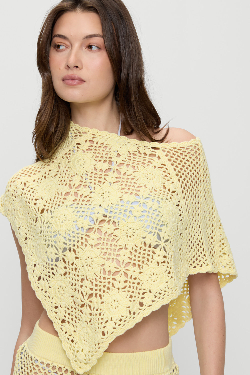 Sophie Crochet Poncho - Whipped Butter | Frankies Bikinis