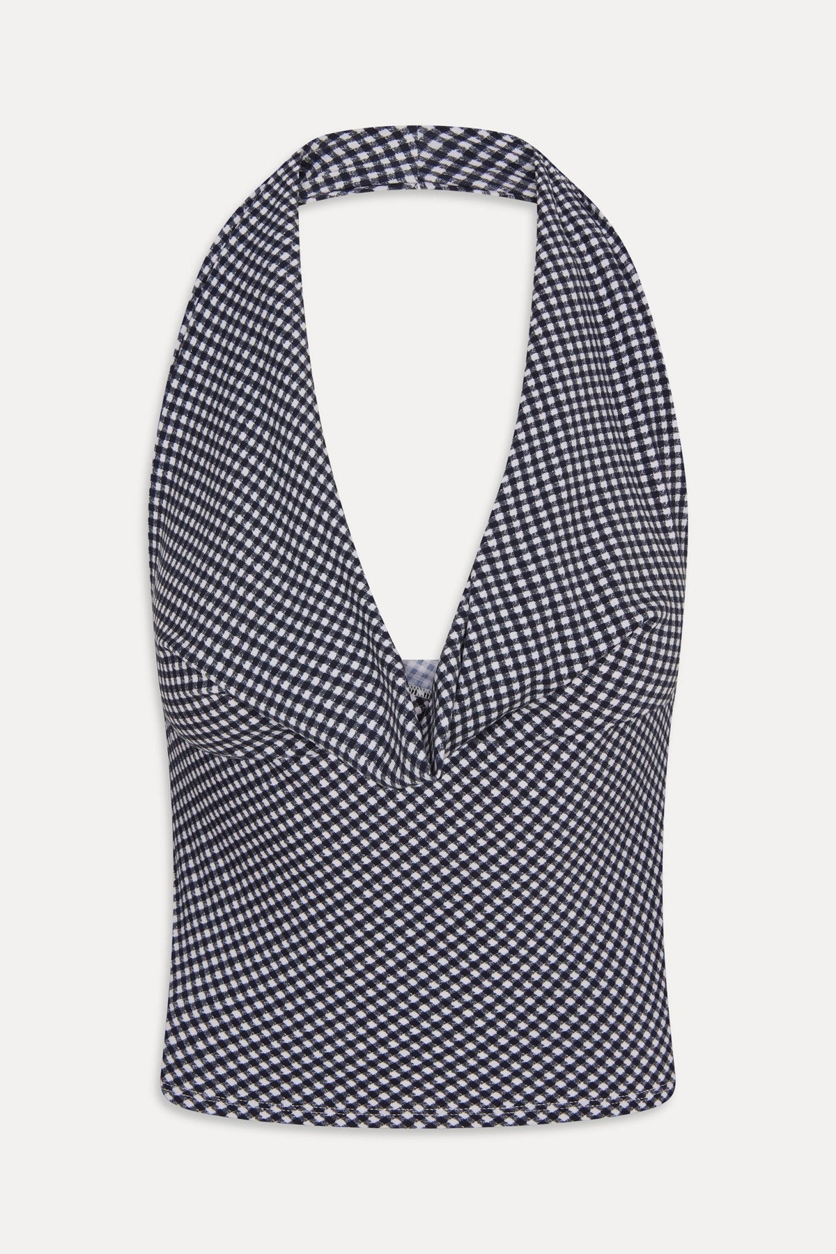Jay Gingham Halter Top - Midnight Wishes | Frankies Bikinis