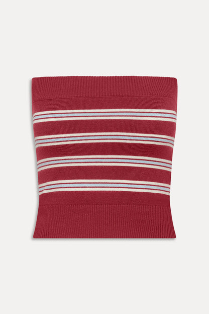 Destiny Knit Tube Top - Collegiate Stripe | Frankies Bikinis