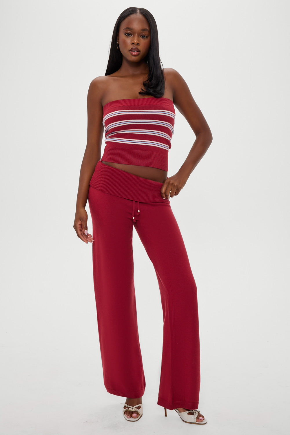 Destiny Knit Tube Top - Collegiate Stripe | Frankies Bikinis