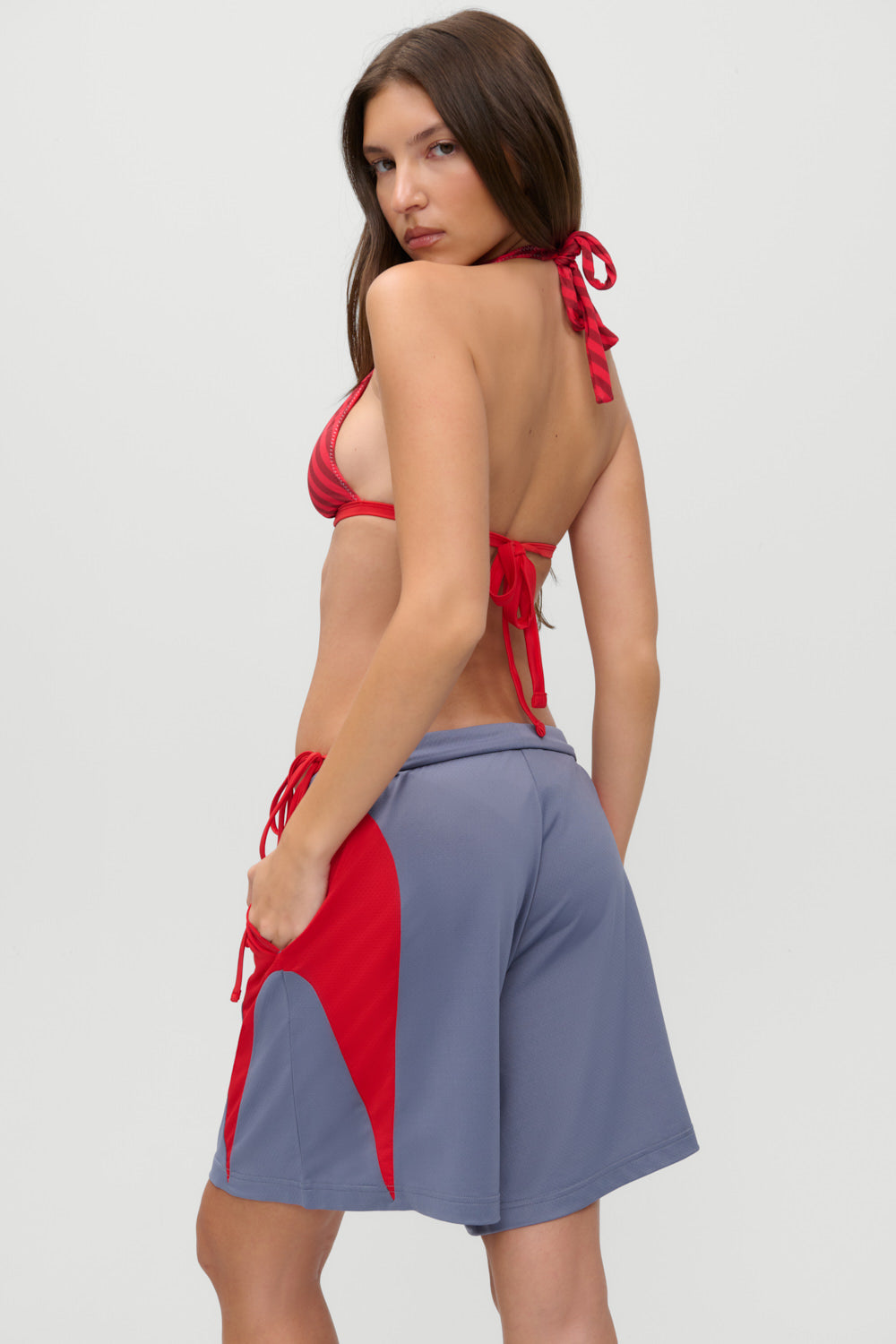 x JENNIE Nora Mesh Shorts - Comet | Frankies Bikinis
