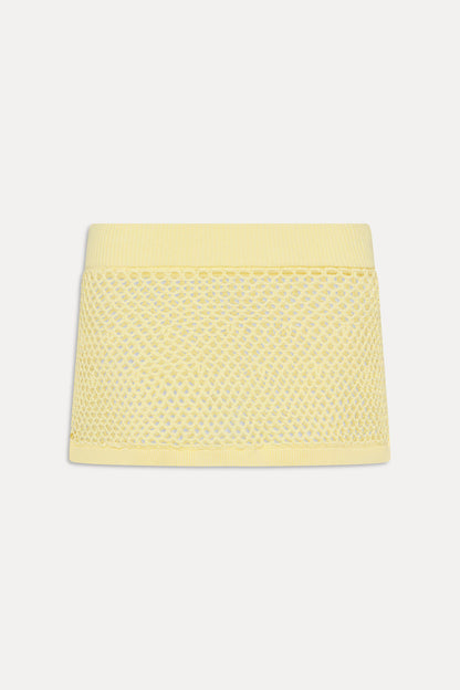 Adaline Crochet Mini Skirt - Whipped Butter | Frankies Bikinis