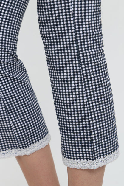Nikki Gingham Capri Pants - Midnight Wishes | Frankies Bikinis
