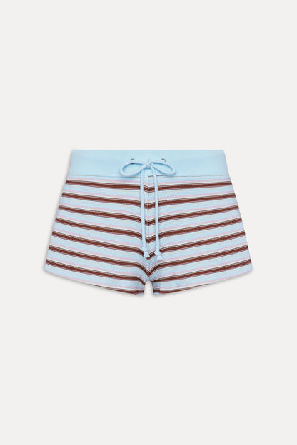 Noah Striped Mini Shorts - Verona Stripe | Frankies Bikinis