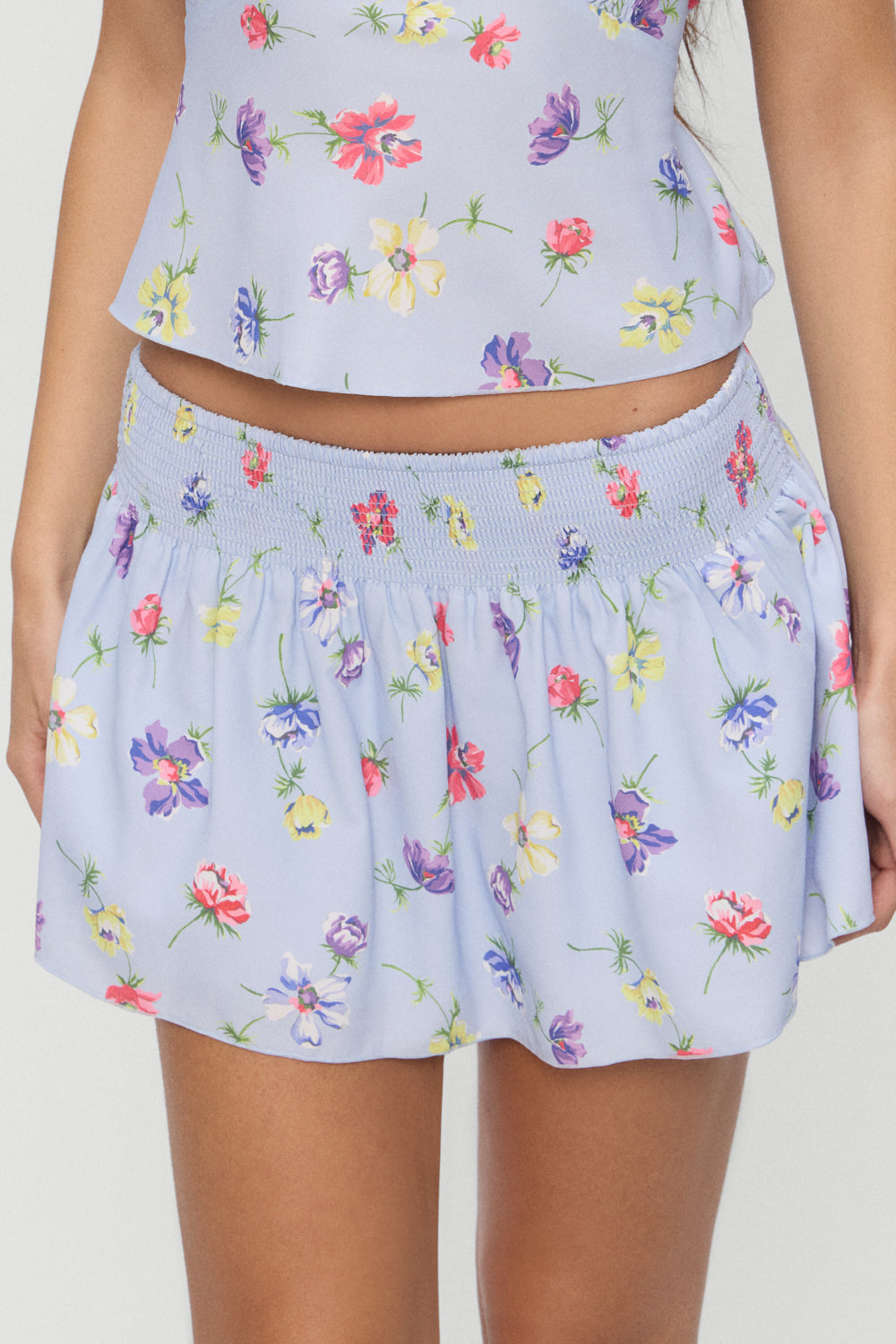 Clover Mini Skirt - Fresh Florals | Frankies Bikinis