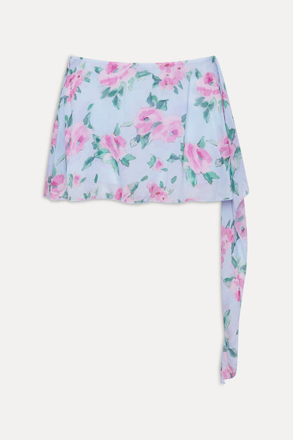 Maribel Floral Mini Skirt - Watercolor | Frankies Bikinis