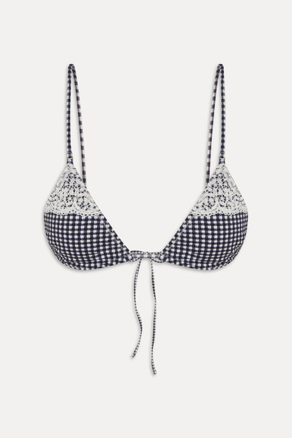 Elena Micro Cotton Bikini Top - Midnight Wishes | Frankies Bikinis