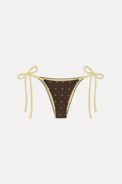 Mackenzie Reversible Bikini Bottom - Honey Bug | Frankies Bikinis