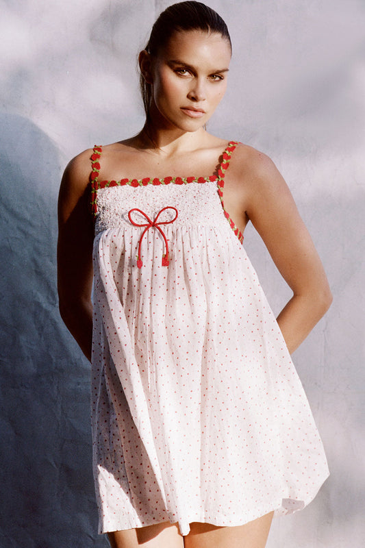 Coppola Cotton Babydoll Dress - Tiny Berry | Frankies Bikinis