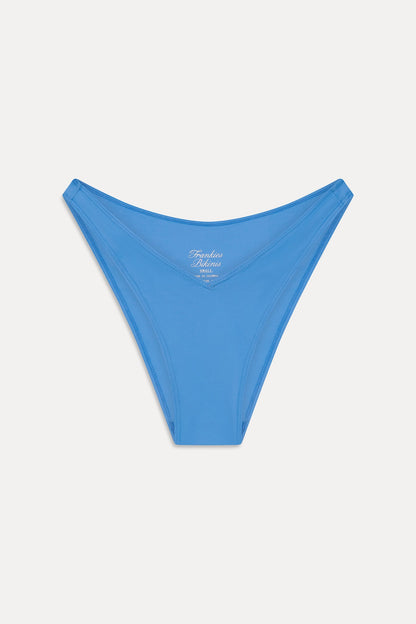 Harper Cheeky Bikini Bottom - Azure | Frankies Bikinis