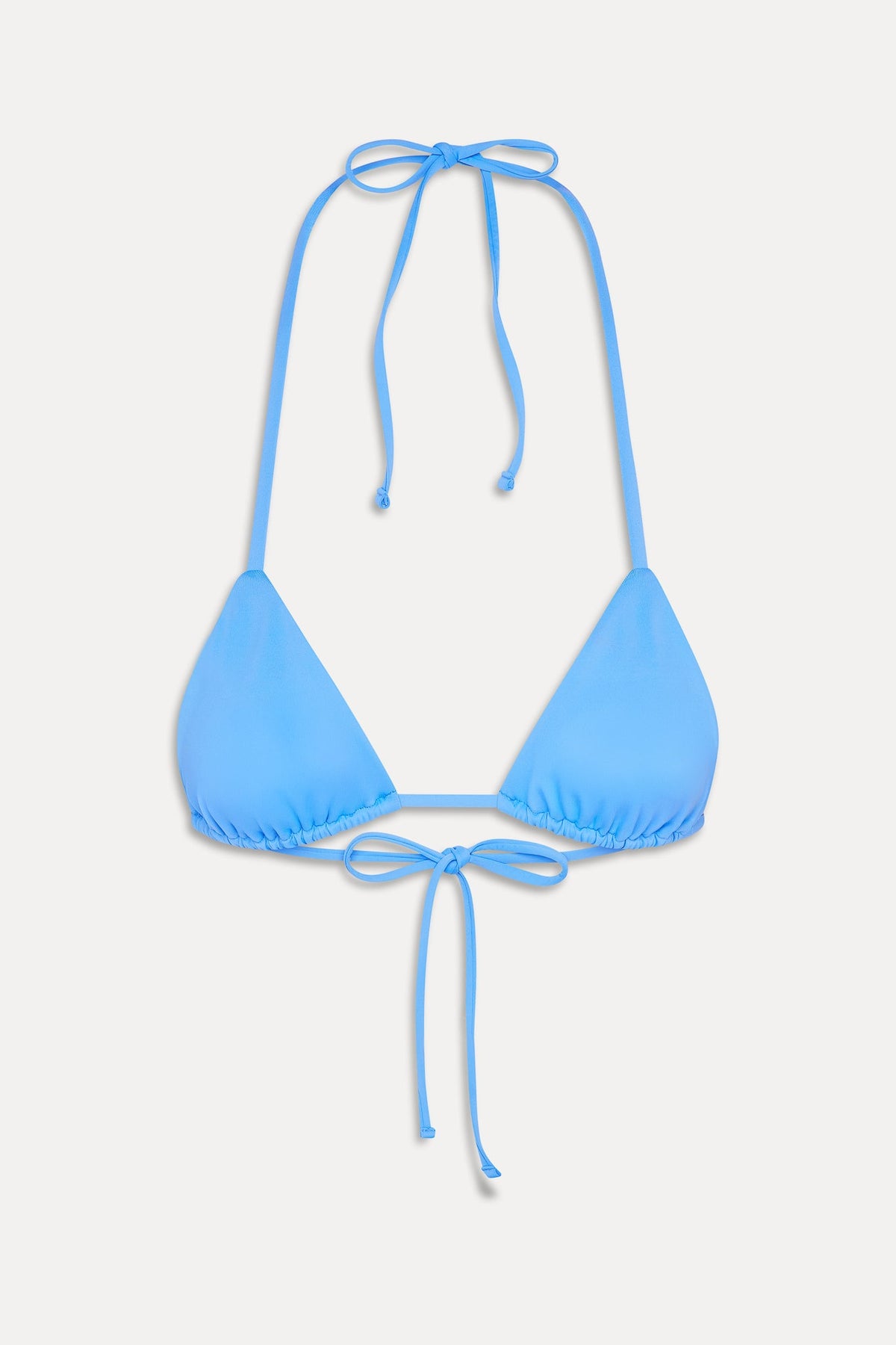 Nick Triangle Halter Bikini Top - Azure | Frankies Bikinis