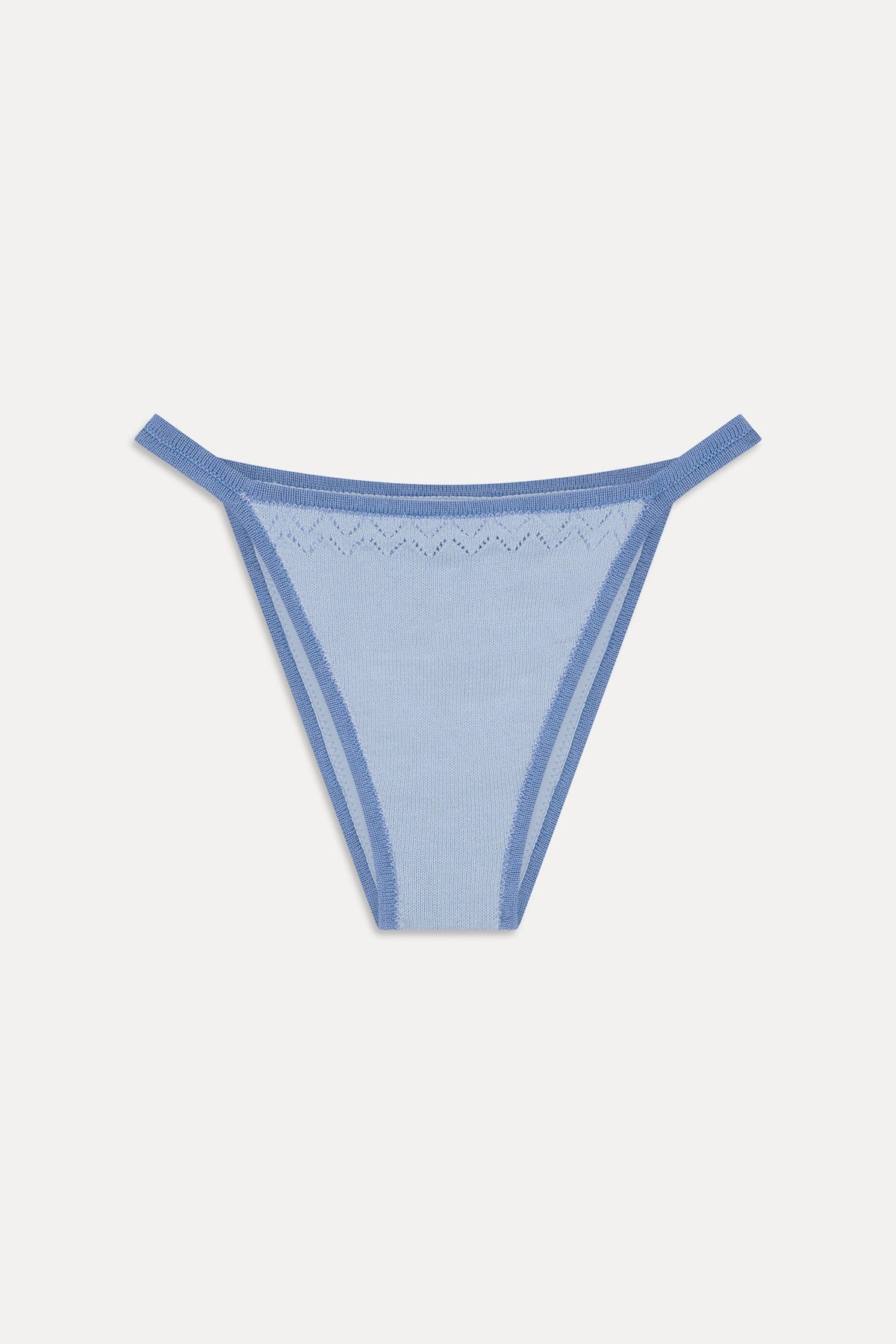 Tide Knit Cheeky Bikini Bottom - Malibu Tide | Frankies Bikinis