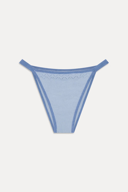 Tide Knit Cheeky Bikini Bottom - Malibu Tide | Frankies Bikinis