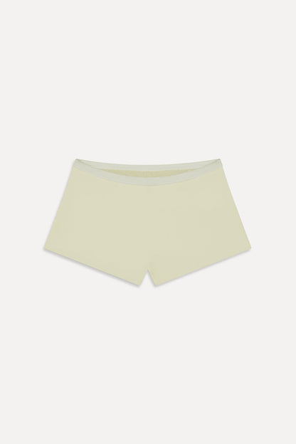 Caster Terry Cheeky Boy Shorts - Lemon | Frankies Bikinis