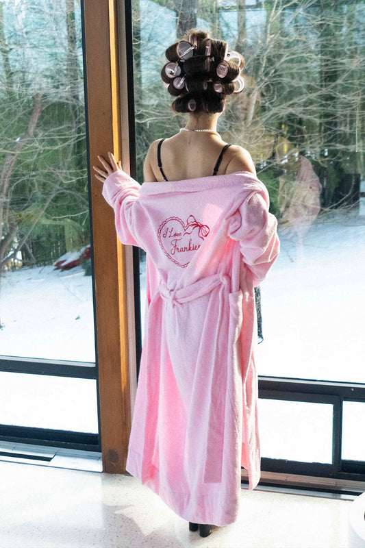 Valentine Terry Robe - Bouquet Pink | Frankies Bikinis
