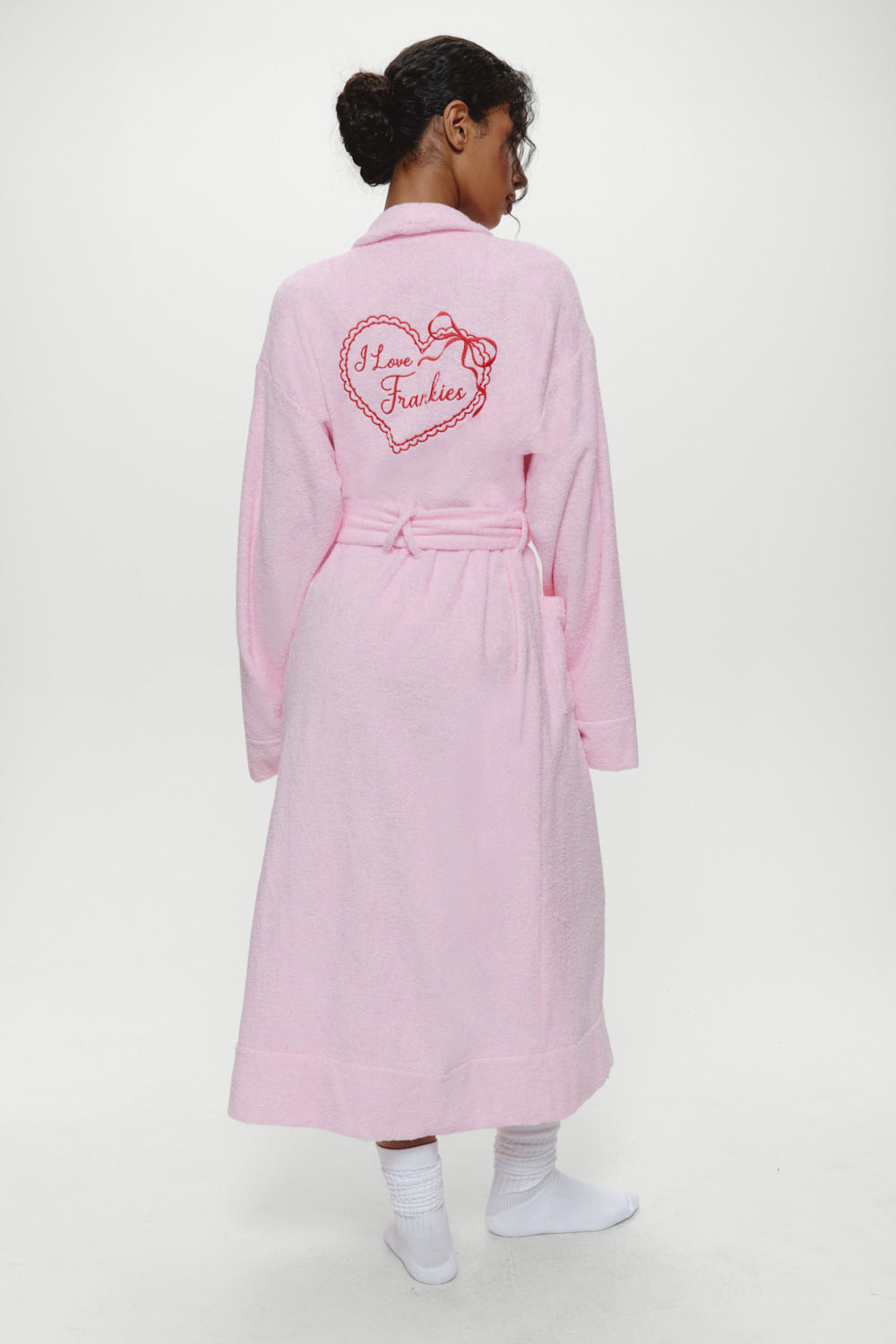Valentine Terry Robe - Bouquet Pink | Frankies Bikinis