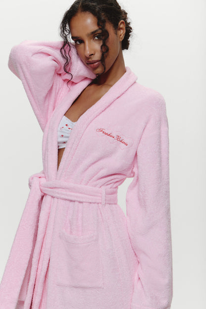 Valentine Terry Robe - Bouquet Pink | Frankies Bikinis