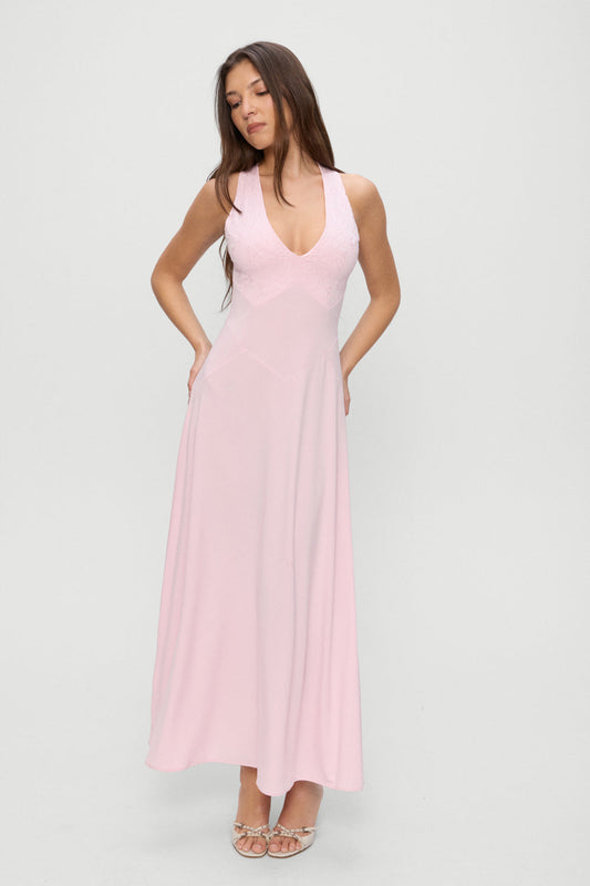Eva Embroidered Maxi Dress - Ballerina | Frankies Bikinis