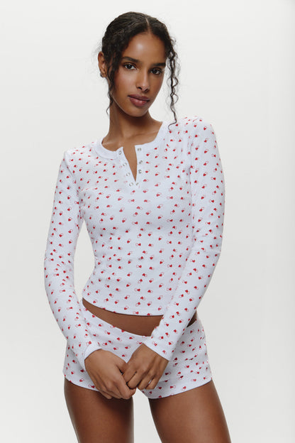 Amora Henley Shirt - Sunday Love | Frankies Bikinis