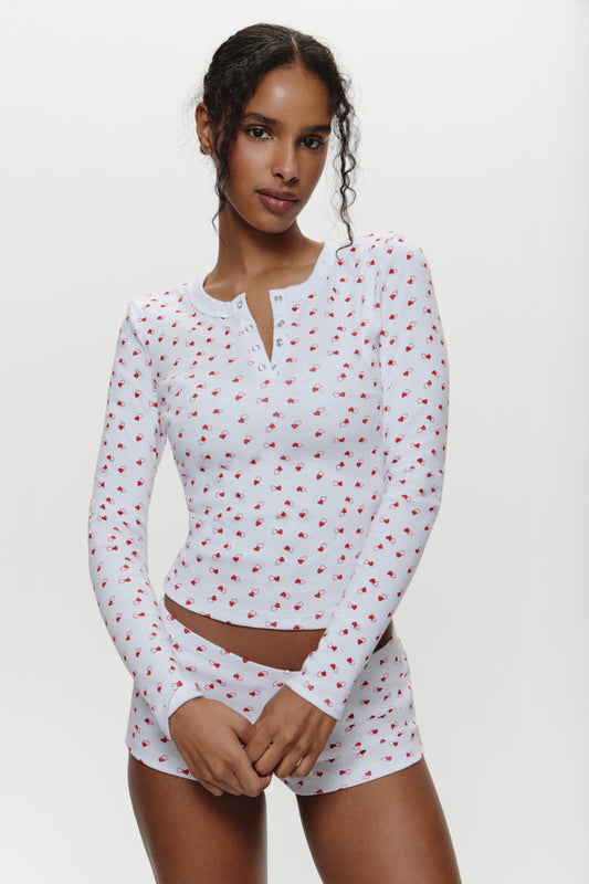 Amora Henley Shirt - Sunday Love | Frankies Bikinis