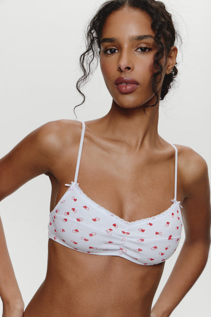 Lulu Cotton Bralette - Sunday Love | Frankies Bikinis
