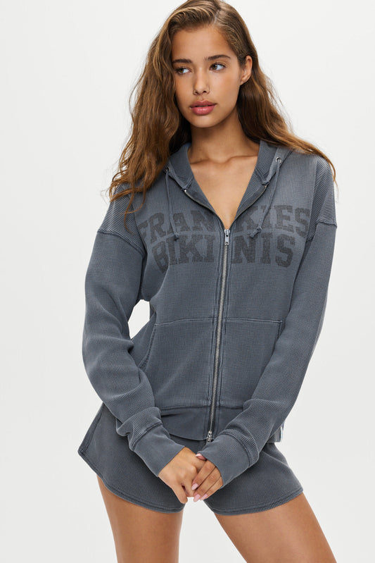 Weekend Thermal Hoodie - Shadow Blue | Frankies Bikinis