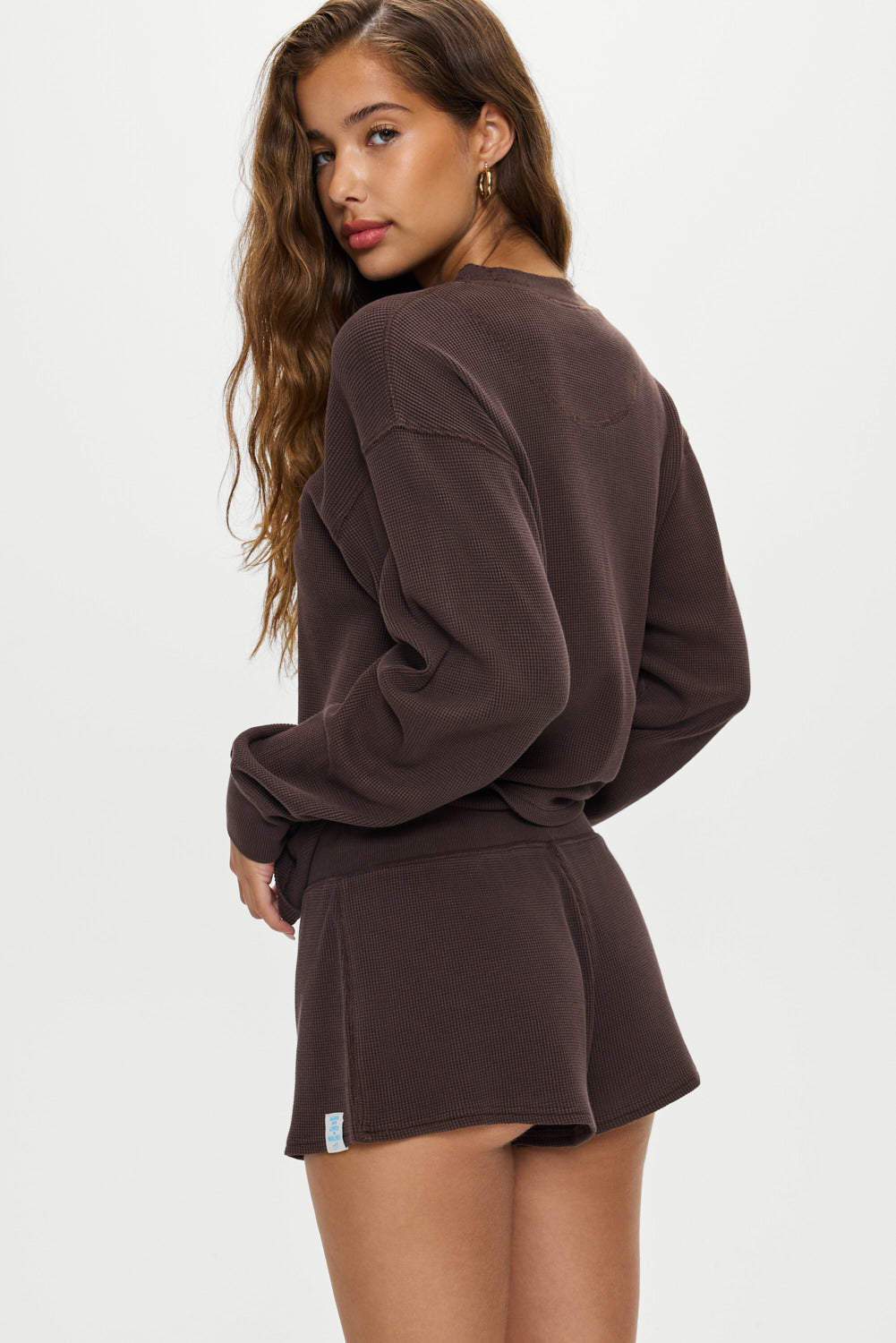 Noah Thermal Long Sleeve Shirt - Walnut | Frankies Bikinis