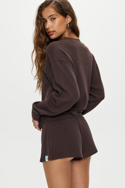 Noah Thermal Long Sleeve Shirt - Walnut | Frankies Bikinis