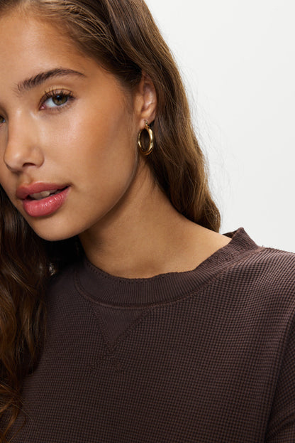 Noah Thermal Long Sleeve Shirt - Walnut | Frankies Bikinis
