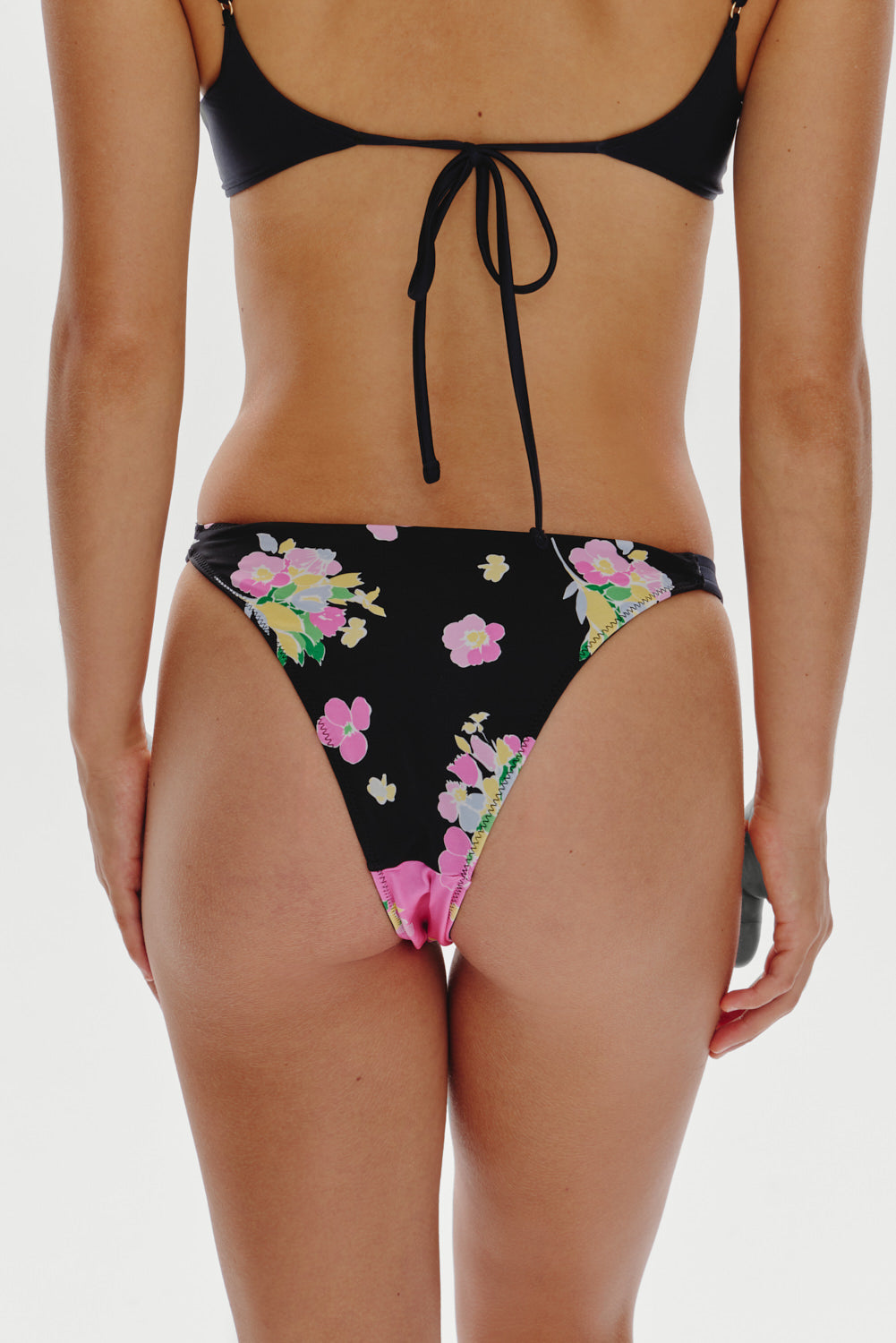 Amore Cheeky Bikini Bottom - Midnight Blossom | Frankies Bikinis