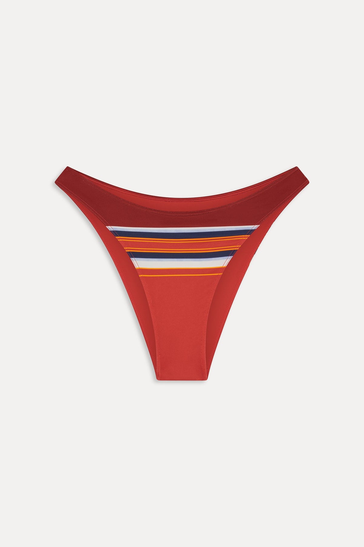 Dove Striped Bikini Bottom - Sandstone | Frankies Bikinis