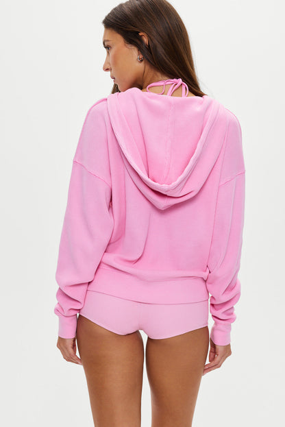 Weekend Thermal Hoodie - Blush | Frankies Bikinis