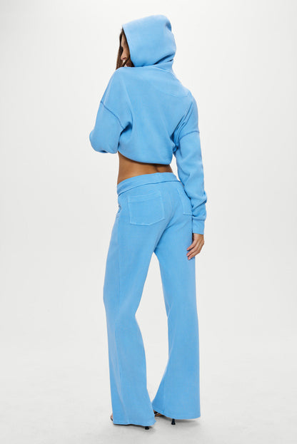 Emma Thermal Low Rise Pants - Lullaby Sky | Frankies Bikinis