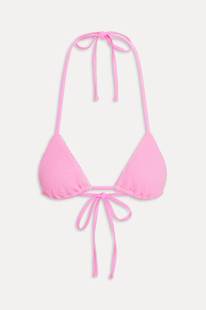 Nick Skimpy Triangle Bikini Top - Blush | Frankies Bikinis