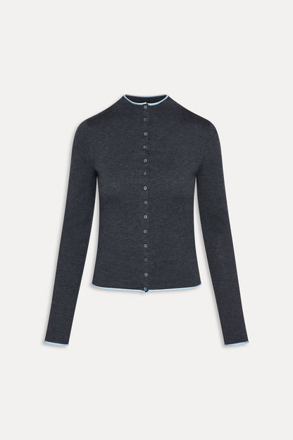 Leo Knit Button Up Cardigan - Stone | Frankies Bikinis