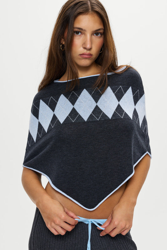 Scout Knit Poncho - Stone | Frankies Bikinis