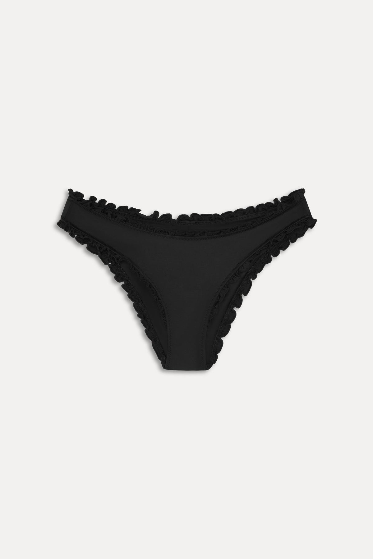 Charlotte Cheeky Bikini Bottom - Black | Frankies Bikinis
