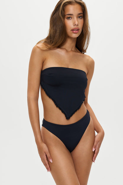 Harley Bandeau Bikini Top - Black | Frankies Bikinis