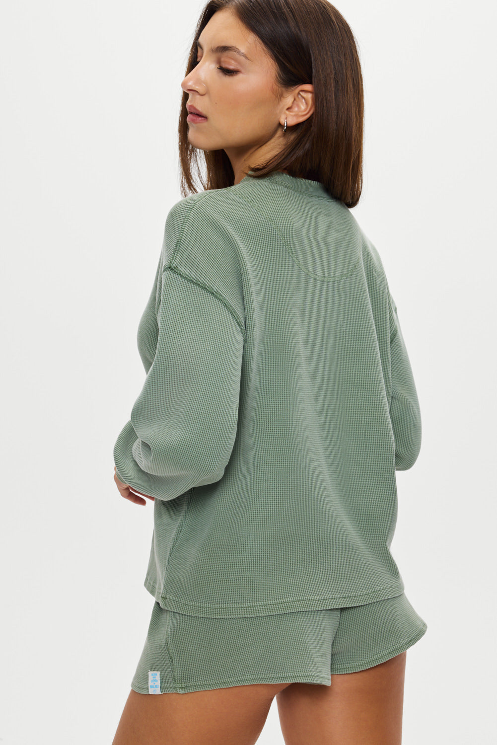 Noah Thermal Long Sleeve Shirt - Fern | Frankies Bikinis