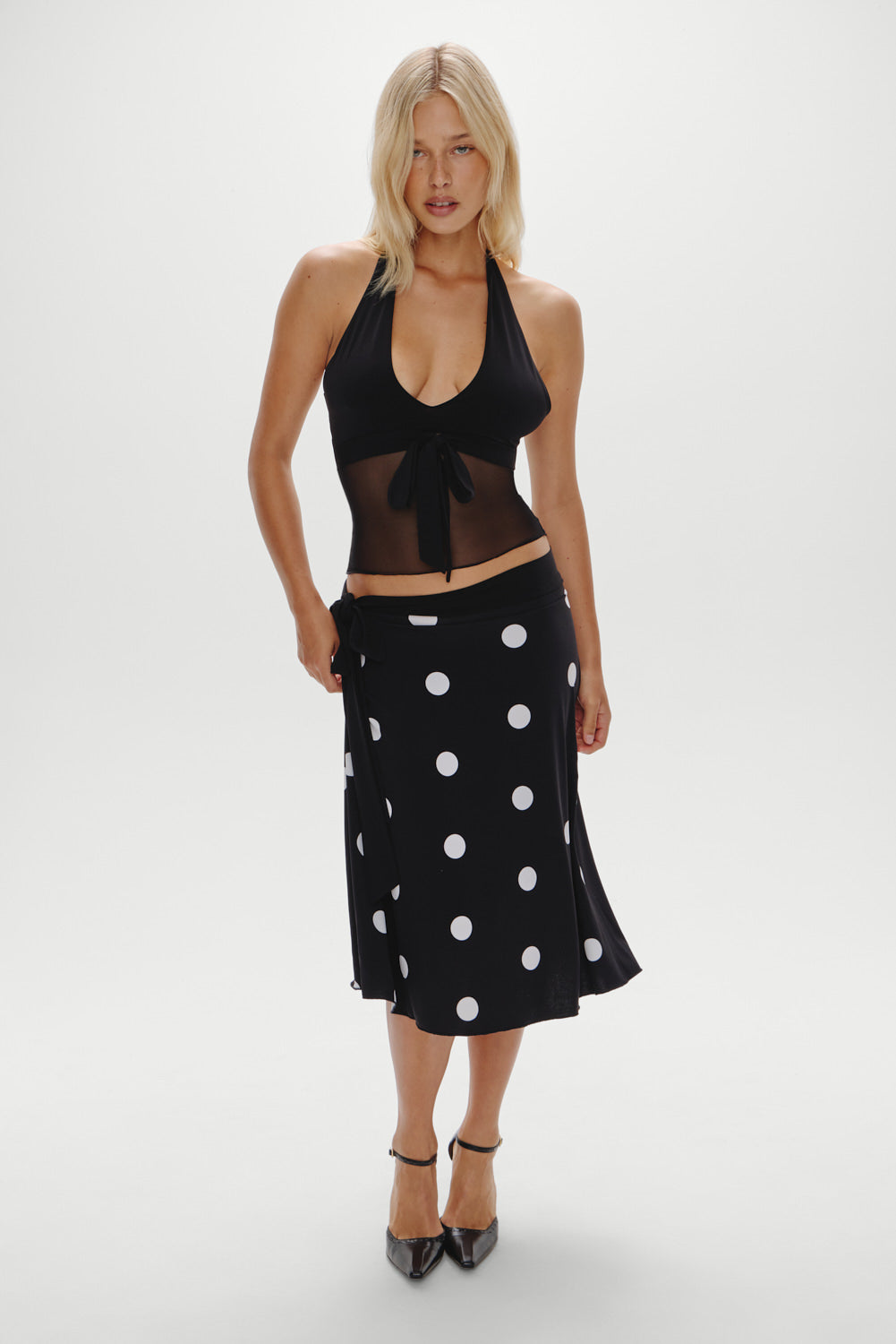 May Midi Skirt - Paris At Midnight | Frankies Bikinis