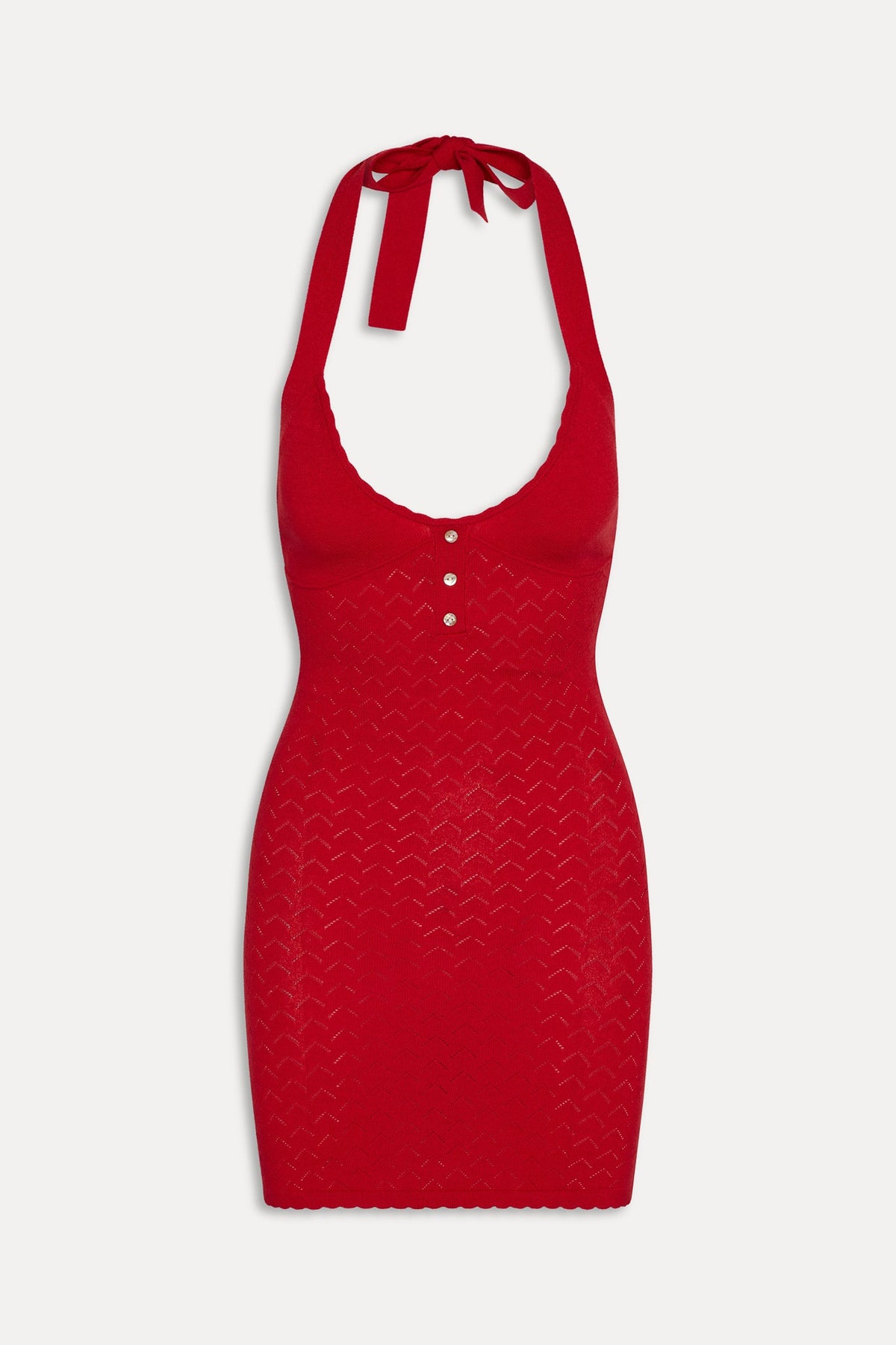 Glamour Halter Knit Mini Dress - Heartstrings | Frankies Bikinis